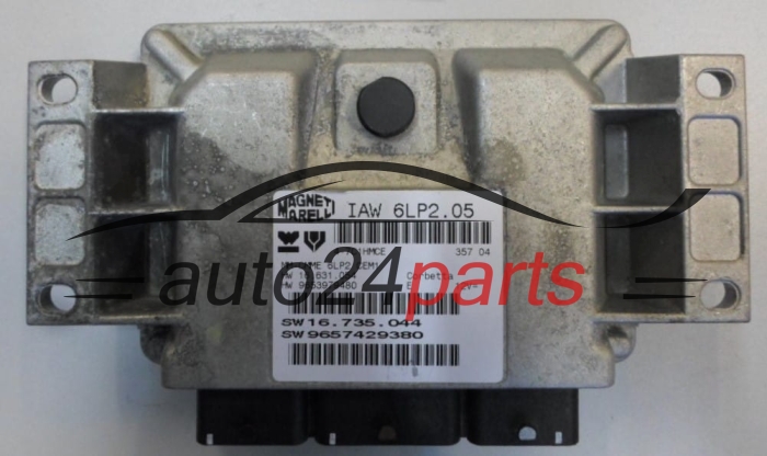 Calculateur Moteur CITROEN PEUGEOT Magneti Marelli IAW 6LP2.05, HW 16631054, 9653979480, SW 16735044, 9657429380