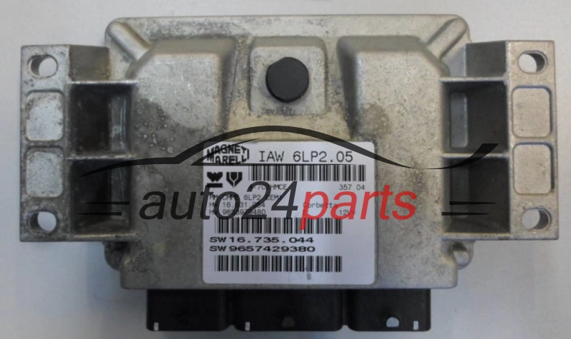 Calculateur Moteur CITROEN PEUGEOT Magneti Marelli IAW 6LP2.05, HW 16631054, 9653979480, SW 16735044, 9657429380