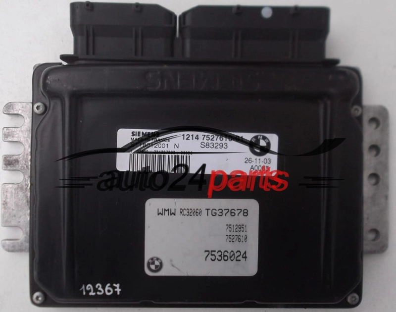 MOTORSTEUERGERÄT ECU STEUERGERÄT MINI ONE COOPER 1.6 SIEMENS S118012001 N, S118012001N, 1214 7527610-01, 1214752761001