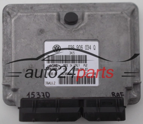 ECU ENGINE CONTROLLER AUDI MAGNETI MARELLI IAW 4LU.Z, IAW4LUZ, IAW 4LV.Z, IAW4LVZ, 036 906 034 Q, 036906034Q, 61600.504.07, 6160050407