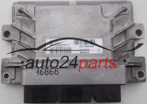 CENTRALINA DO MOTORE RENAULT SCENIC 2.0, CONTINENTAL S180078106 A, S180078106A, 237100745R, 237100235R