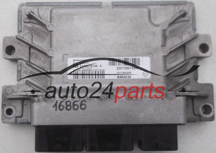 CENTRALINA DO MOTORE RENAULT SCENIC 2.0, CONTINENTAL S180078106 A, S180078106A, 237100745R, 237100235R