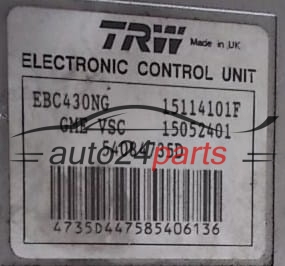 ABS PUMPE BLOCK HYDRAULIKPUMPE STEUERGERAT  OPEL VECTRA C SIGNUM TRW 15052401, 15114101F, 54084735D