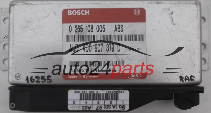 Mονάδα ελέγχου αβς AUDI A4 A6 BOSCH 0 265 108 005, 0265108005, 4D0 907 379 D, 4D0907379D