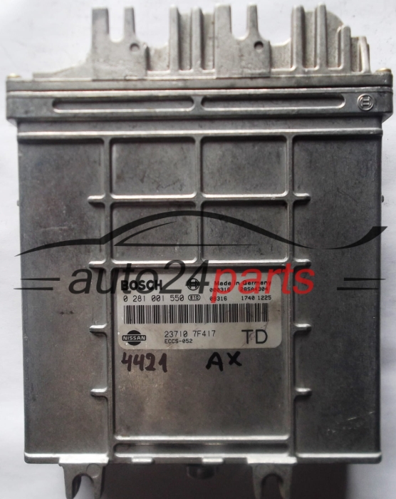 ECU CENTRALITA DE MOTOR NISSAN TERRANO 2.7 TDI BOSCH 0 281 001 550, 0281001550, 23710 7F417, 237107F417 TD