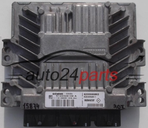 KOMPUTER STEROWNIK SILNIKA RENAULT MEGANE 1.5 DCI SIEMENS S122326109 A, S122326109A, 8200565863, 8200592611, SID301 - 15874,  673