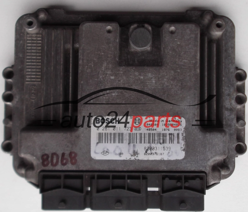 KOMPUTER STEROWNIK SILNIKA RENAULT LAGUNA ESPACE 1.9 DCI BOSCH 0281011723, 8200311539, 8200376187