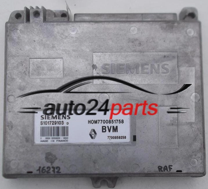 CENTRALINA DO MOTORE RENAULT CLIO SIEMENS S101729103 D