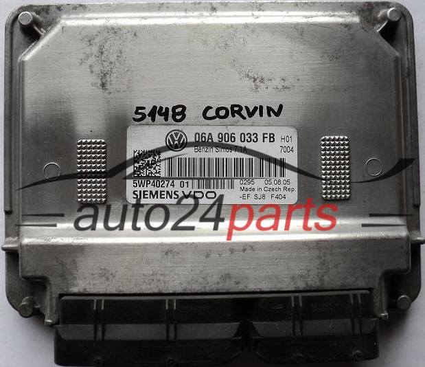 ECU ENGINE CONTROLLER SKODA OCTAVIA 1.6 06A906033FB, 5WP40274 01
