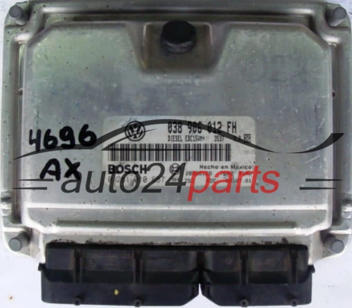 KOMPUTER STEROWNIK SILNIKA VOLKSWAGEN NEW BEETLE 1.9 TDI BOSCH 0 281 010 657,  038 906 012 FH