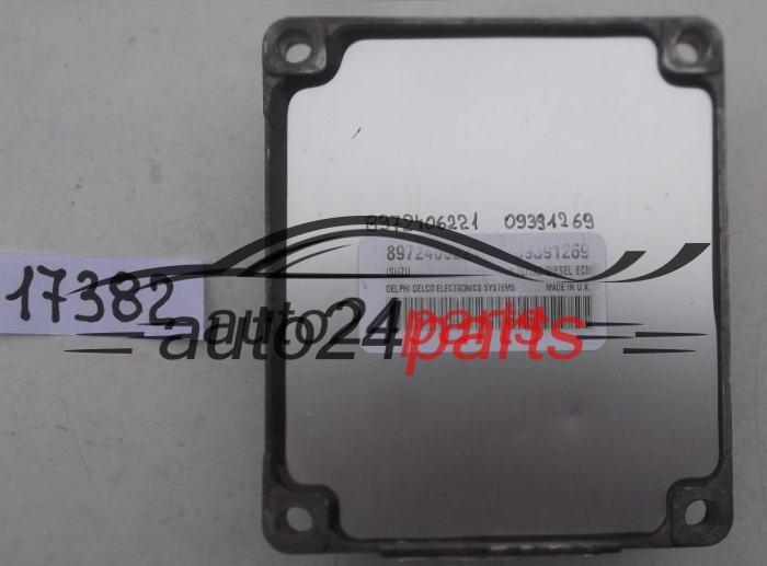 Μονάδα Ελέγχου Κινητήρα OPEL ASTRA G CORSA C COMBO MERIVA 1.7 ISUZU 8972406221, DELPHI DELCO 09391269