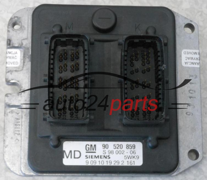 ECU ENGINE CONTROLLER OPEL ASTRA ZAFIRA 1.8 X18XE1 2.0 X20XEV SIEMENS 5WK9 161