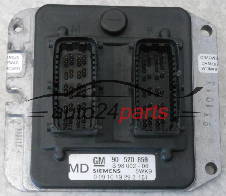 ECU ENGINE CONTROLLER OPEL ASTRA ZAFIRA 1.8 X18XE1 2.0 X20XEV SIEMENS 5WK9 161