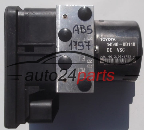 BOMBA DE ABS TOYOTA YARIS 44540-0D110,  ATE 06.2102-1753.4,  89541-0D140,  06.2109-5856.3