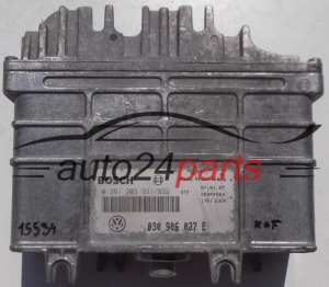 KOMPUTER STEROWNIK SILNIKA VW VOLKSWAGEN POLO 1.0 AER 030906027E, 030 906 027 E, BOSCH 0261203931/932, 0 261 203 931, 0 261 203 932, 0261203932