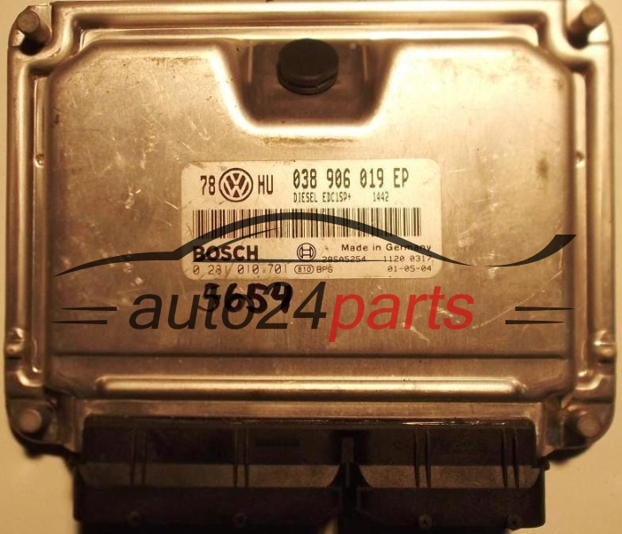 KOMPUTER STEROWNIK SILNIKA VW VOLKSWAGEN PASSAT 1.9 TDI AVF 038 906 019 EP, 038906019EP, BOSCH 0 281 010 701, 0281010701, 28SA5254