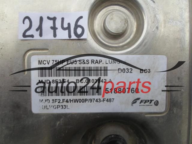 FIAT FIORINO 1.3 MAGNETI MARELLI MJD 8F2.F4, MJD8F2F4, FPT 51880760, BC.0103842.A, BC0103842A