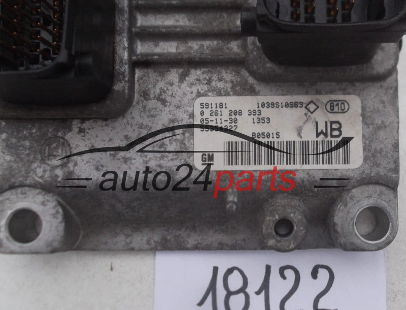 KOMPUTER STEROWNIK SILNIKA OPEL CORSA C 1.0 Z10XEP BOSCH 0 261 208 393, 0261208393