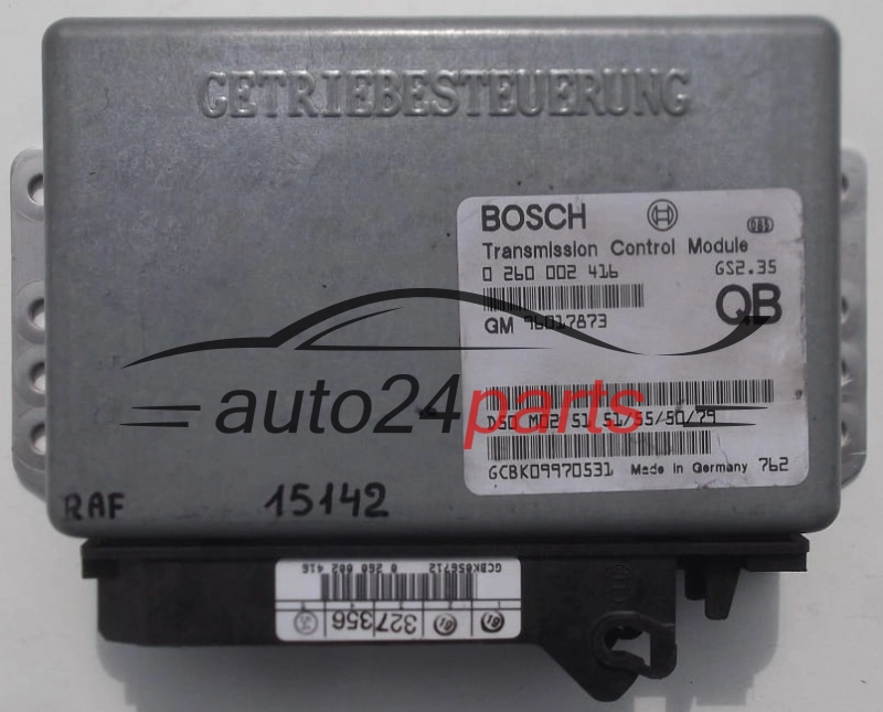 BOITE DE VITESSES AUTOMATIQUE OPEL OMEGA 2.0 BOSCH 0 260 002 416, GM 96017873 QB