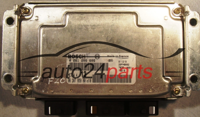 Μονάδα Ελέγχου Κινητήρα CITROEN XSARA PICASSO 1.6 BOSCH 0 261 206 606, 0261206606, 96 387 659 80id10, 9638765980, ME7.4.4 13 