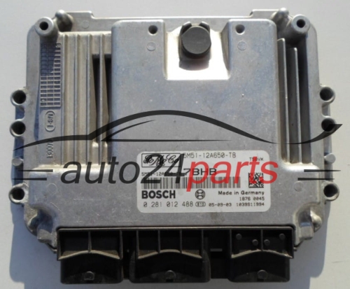 ECU CENTRALITA DE MOTOR  FORD FOCUS C- MAX 1.6 TDCI BOSCH 0 281 012 488,  FoMoCo 5M51-12A650-TB