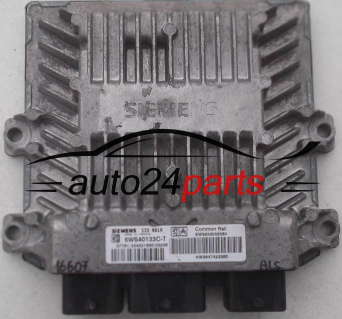 ECU ENGINE CONTROLLER PEUGEOT 307 2.0 HDI SIEMENS 5WS40133C-T