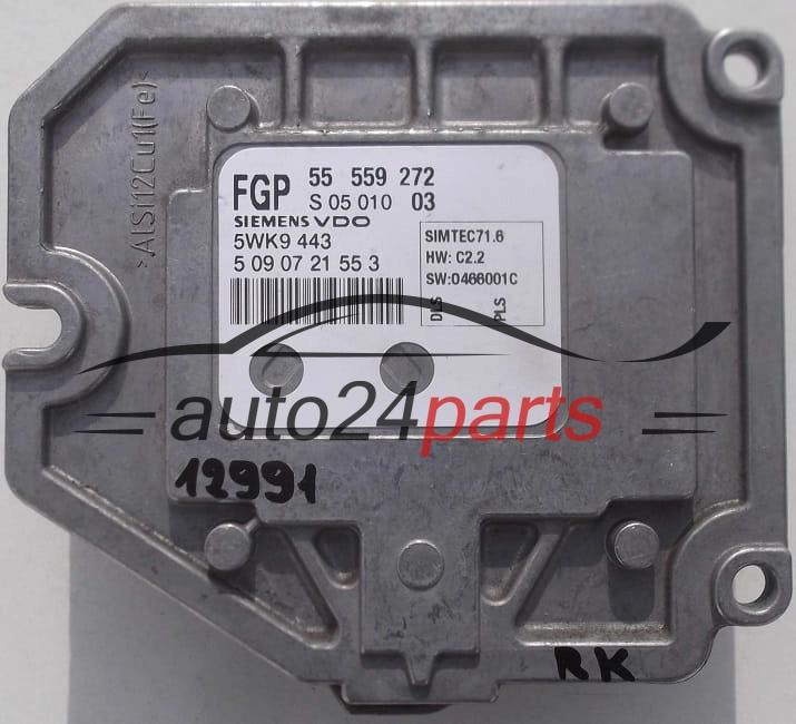 Μονάδα Ελέγχου Κινητήρα OPEL ASTRA VECTRA SIGNUM ZAFIRA 1.8 Z18XE SIEMENS VDO 5WK9 443,  FGP 55 559 272