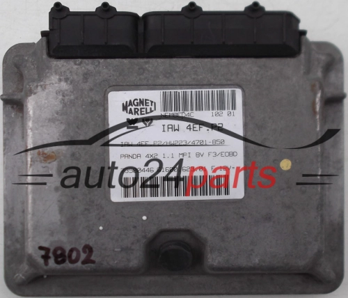 KOMPUTER STEROWNIK SILNIKA FIAT PANDA 1.1 8V, IAW 4EF.P2, IAW4EFP2, 61600.623.00 F, 6160062300F, IAW 4FE.P2/HW203/4502-843, IAW4EFP2HW2034502843 