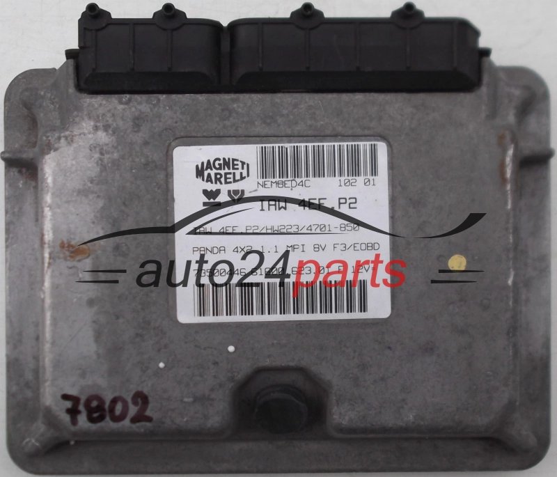 KOMPUTER STEROWNIK SILNIKA FIAT PANDA 1.1 8V, IAW 4EF.P2, IAW4EFP2, 61600.623.00 F, 6160062300F, IAW 4FE.P2/HW203/4502-843, IAW4EFP2HW2034502843 
