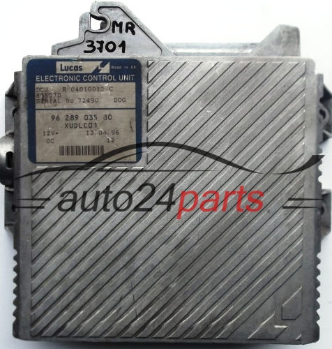 ECU CENTRALITA DE MOTOR PEUGEOT 806 CITROEN EVASION FIAT ULYSSE 2.1 TD LUCAS DCU R04010013C, R 04010013 C, 9628903580, 96 289 035 80 XUDLC01