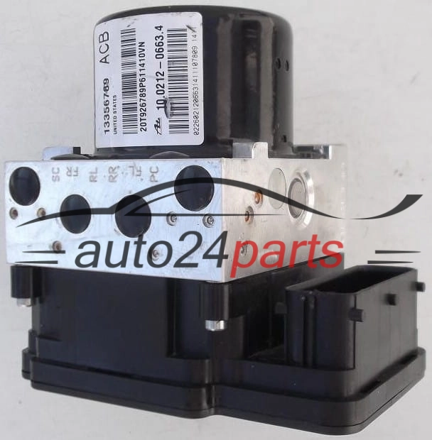 ABS HYDRAULIK-AGGREGAT MIT STEUERGERAET OPEL ASTRA J GM 13356789 ACB, ATE 10.0212-0663.4, 10021206634, 10.0961-4522.3, 10096145223, 10.0619-3651.1, 10061936511, 28561181033