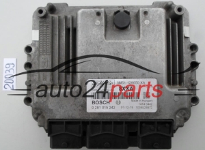 KOMPUTER STEROWNIK SILNIKA FORD FOCUS 1.6 TDCI BOSCH 0 281 015 242, 0281015242, FoMoCo 8M51-12A650-XA, 8M5112A650XA, 8XXA  - 20039, 22198