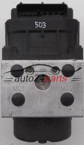 BOMBA HIDRAULICA Y CENTRALITA ABS ALFA ROMEO 145 BOSCH 0 265 216 424,  46445086