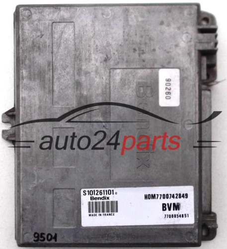 KOMPUTER STEROWNIK SILNIKA RENAULT CLIO 1.8 S101261101, HOM7700742849, 7700854851 