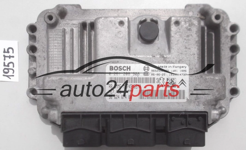 KOMPUTER STEROWNIK SILNIKA CITROEN PEUGEOT 1.6 BOSCH 0 261 208 908,  96 624 674 80
