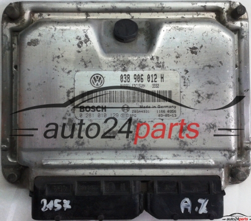 CENTRALINA DO MOTORE SKODA OCTAVIA 1.9 TDI ALH 038906012H, BOSCH 0281010129, 28SA4931