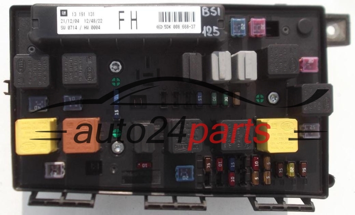 FUSE RELAY BOX ELECTRICAL COMFORT CONTROL MODULE BODY  OPEL GM 13 191 131 FH HELLA 5DK 008 668-37