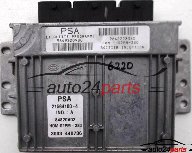 MOTORSTEUERGERÄT ECU STEUERGERAT CITROEN C3 1.4 21584100-4