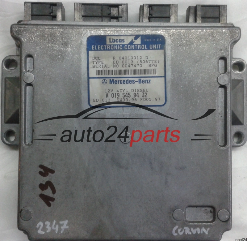 MOTORSTEUERGERÄT ECU STEUERGERÄT MERCEDES