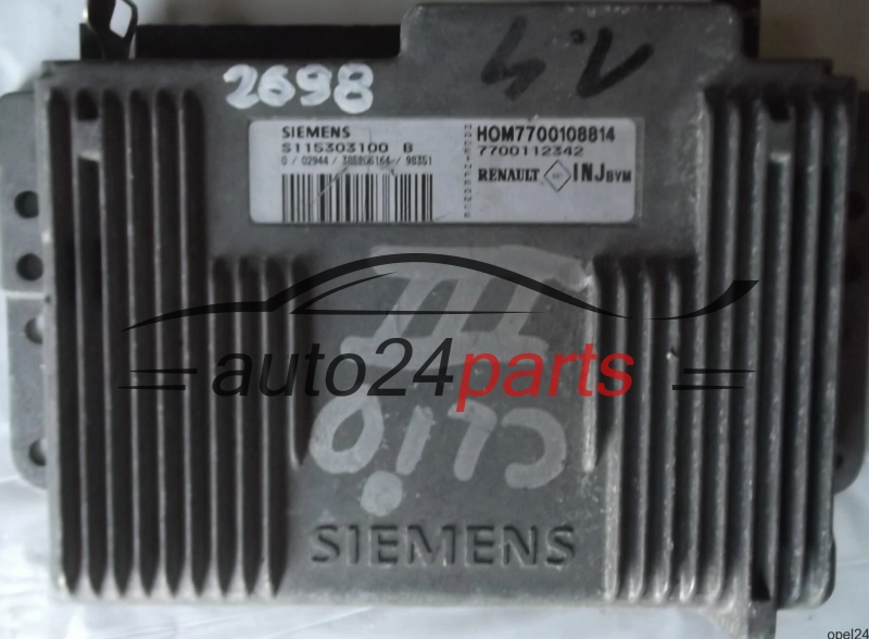 calculateur moteur pour renault clio 1.4