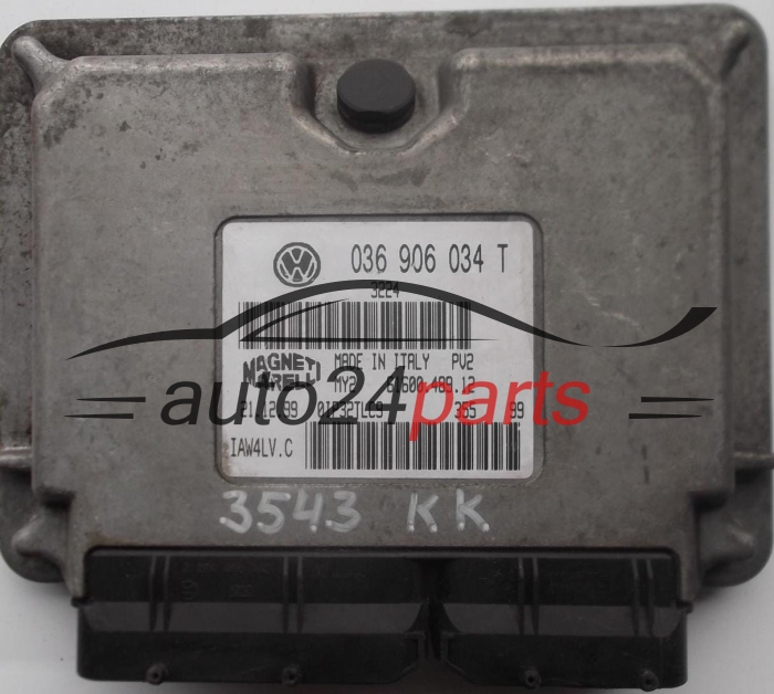 ECU CENTRALITA DE MOTOR SKODA FABIA 1.4 036906034T, 036 906 034 T, 61600.489.12, 6160048912, IAW4LV.C