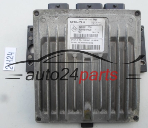 RENAULT KANGO 1.5 DCI DELPHI R0410B034C, 8200911560, 8200619409, DCM1.2