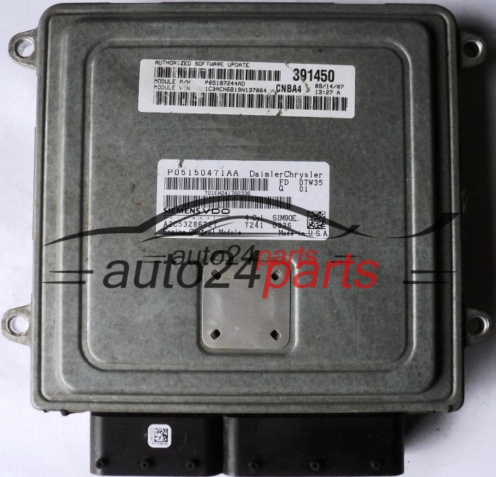 CALCULATEUR MOTEUR DODGE CALIBER 2.0 A2C53286727 P05150471AA