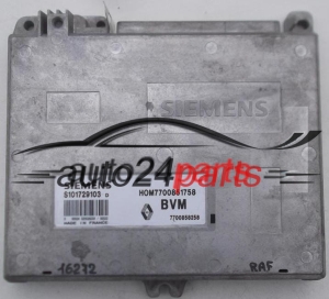 MOTORSTEUERGERÄT ECU STEUERGERAT RENAULT CLIO SIEMENS S101729103 D, S101729103D, HOM7700851758