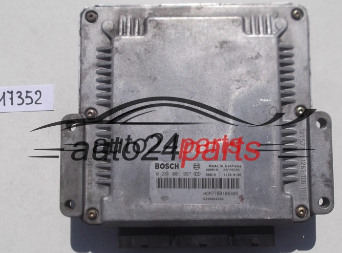 MOTORSTEUERGERÄT ECU STEUERGERAT RENAULT LAGUNA 1.9 DCI BOSCH 0 281 001 997