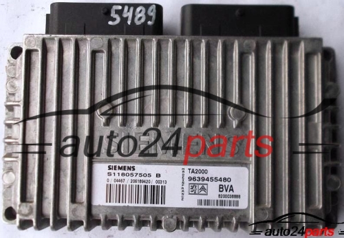 CENTRALITA ECU CAJA DE CAMBIO AUTOMATICO PEUGEOT 206 1.4 SIEMENS S118057505B, S118057505 B, TA2000 9639455480, BVA 8200038888 