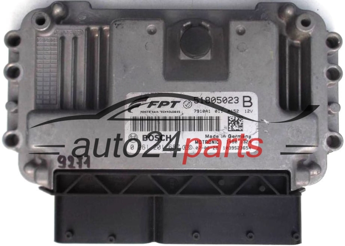 CENTRALINA MOTORE FIAT PUNTO, BRAVO 1.4, BOSCH 0 261 201 687, 0261201687, 51805023B