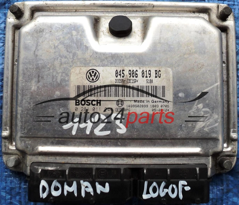KOMPUTER STEROWNIK SILNIKA SEAT IBIZA 1.4 TDI AMF 045906019BG, BOSCH 0281011244, 1039S02899