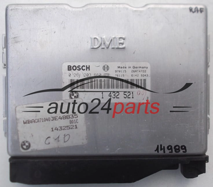 Μονάδα Ελέγχου Κινητήρα BMW 3 E36 316 BOSCH 0 261 203 660, 0261203660, 1 432 521