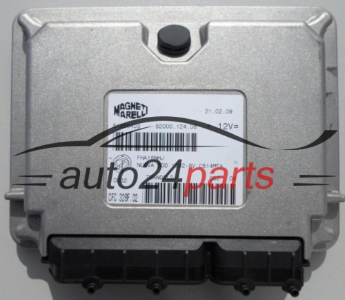 ECU ENGINE CONTROLLER FIAT 500 MAGNETI MARELLI CFC 328F.02,  51856403, 62000.124.08